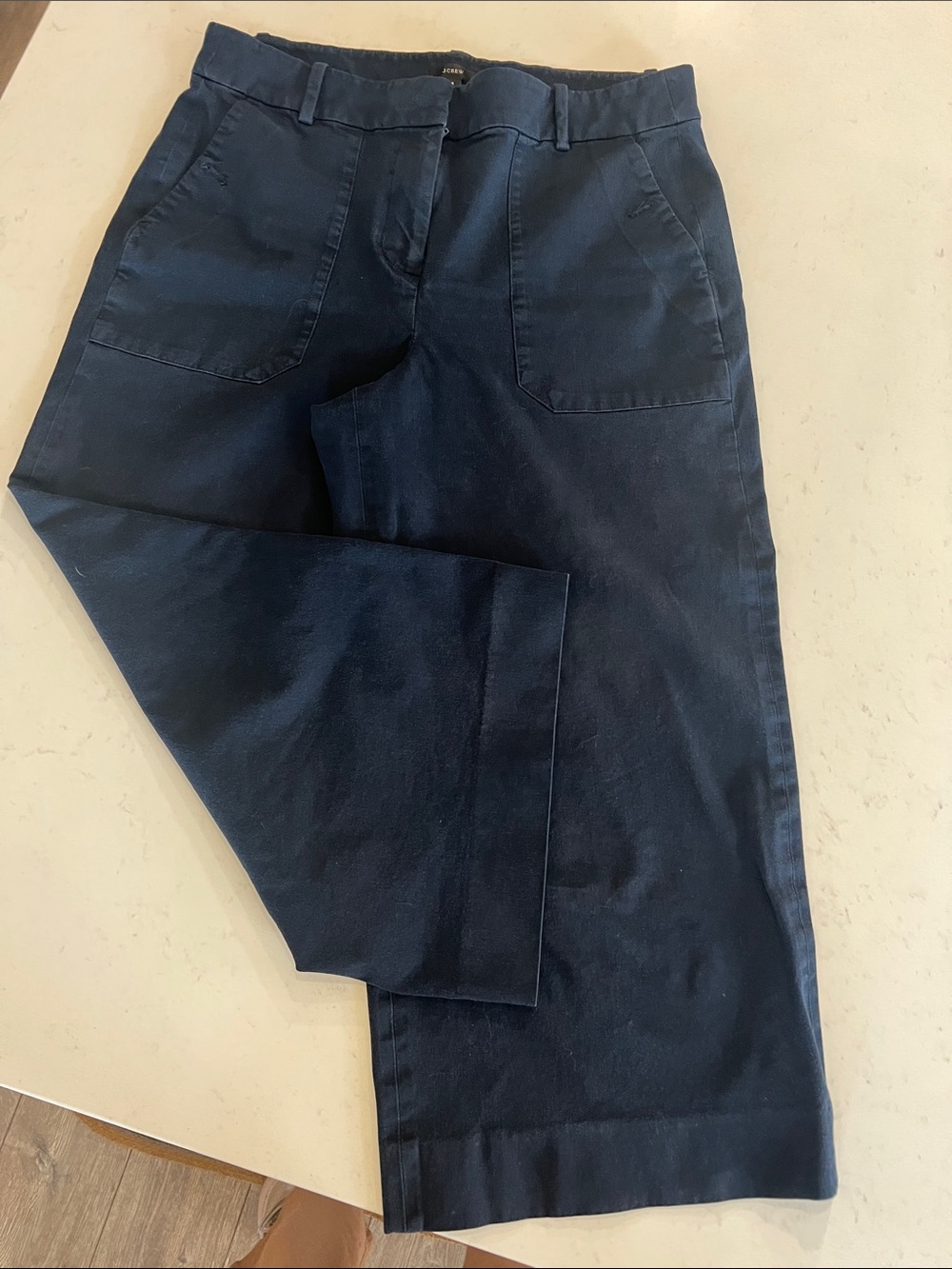 J. Crew Navy Cropped Ankle Pants